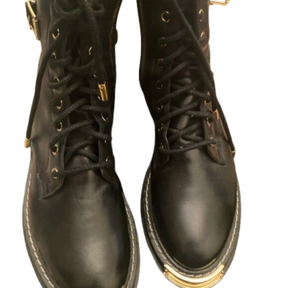 Brand Carvela Boot Sz.40..MADE IN INDIA Blk.Leather - Picture 1 of 13
